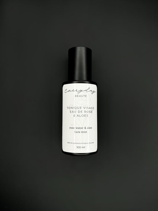 Tonique visage eau de rose et aloès