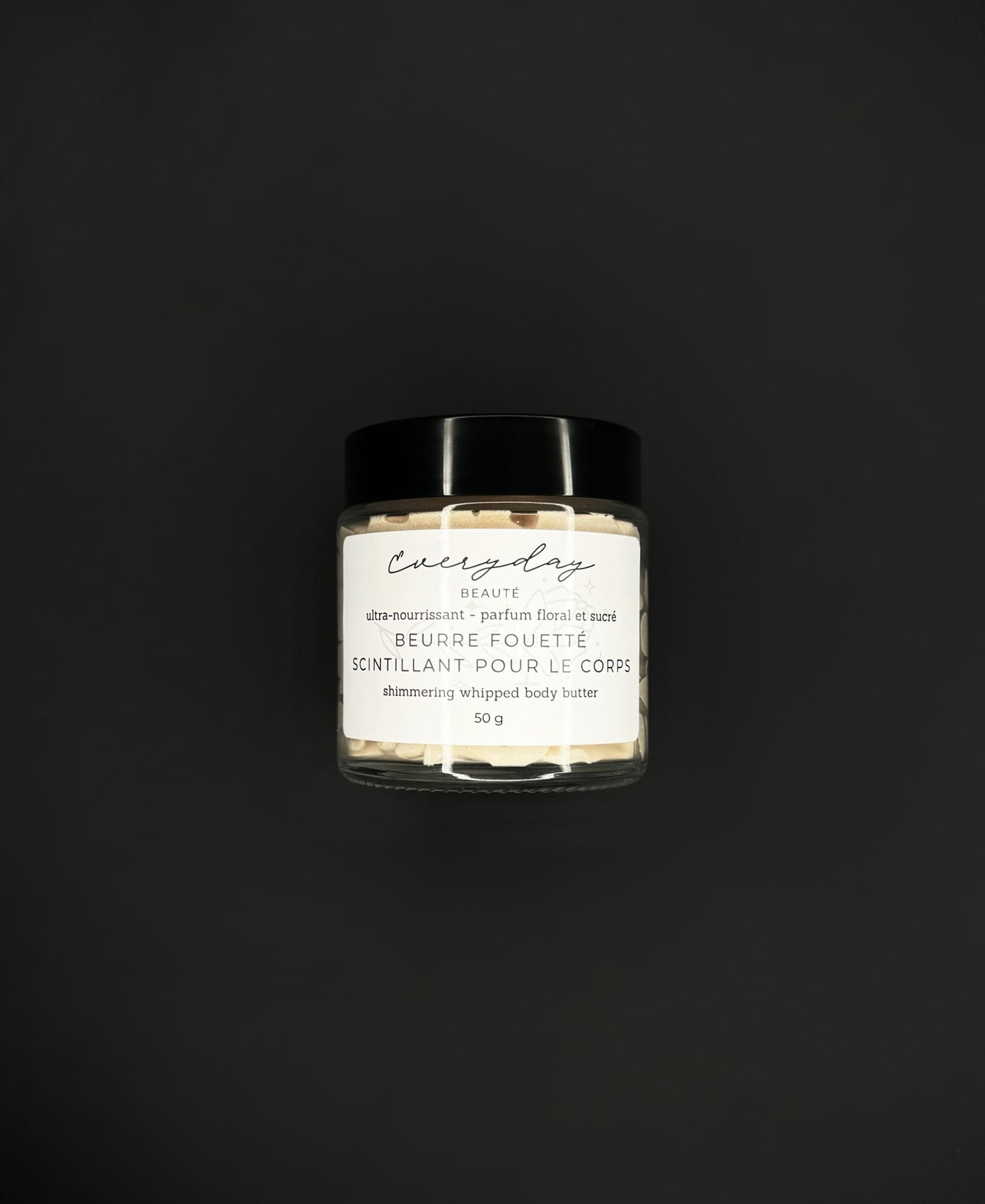 Beurre fouetté scintillant pour le corps