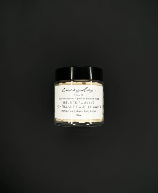 Beurre fouetté scintillant pour le corps